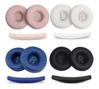 1 ensemble d'oreillettes de remplacement, housses de coussinets, bandeau supérieur pour casque JBL T450BT T500BT Tune600 660 510BT Black-1 set