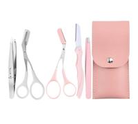 1 Ensemble D'Outils De Coupe De Sourcils Professionnels, Sac De Rangement Portable, Pinces Et Ciseaux En Acier Inoxydable, Coupe Précise De La Forme Des Sourcils, Soins De Beauté Quotidiens.