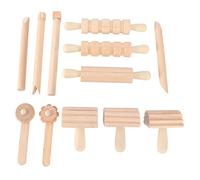 1 ensemble d'outils de modelage en bois pour des outils de moulage d'argile lisses et robustes pour le bricolage avec de la pâte à modeler et de l'argile séchant à l'air