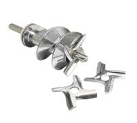 1 Ensemble For Hachoir À Viande De Cuisine Comprenant 1 Vis De 115 Mm (SS-989843) Et 3 Lames, Compatible Avec Les Modèles Moulinex HV2, ME20, HV3, HV4, DR7, ME4, ME51 Et HV8.