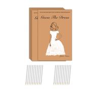 1 ensemble Guesses The Dress Jeux de fête nuptiale avec crayons Fournitures de fête de mariage pour invités