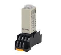 1 ensemble H3Y-4 bouton rotatif de retard mise sous tension 1S/5S/10S/30S/60S/3M/5M/10M/30M minuterie relais ca 110V 220V 380V(Voltage Ac 110v,0-10 Seconds)