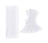 1 ensemble hijab foulard châle confortable épaule enveloppement pour mosquée Madrassa Hajj Eid fêtes mode islamique, blanc, Taille unique