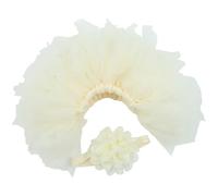 1 Ensemble Jupe En Tulle Pour Nouveau-né Avec Bandeau Confortable Accessoires De Coiffure Élastiques Pour Occasions Spéciales Prise Photos Bébé Robe Tutu Courte