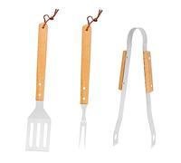 1 Ensemble Kit Ustensiles de Barbecue Acier Inoxydable de Rangement Outils de Grillade pour Camping Activités Plein Air