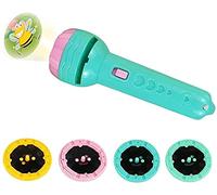 1 ensemble lampe torche projecteur lampe de poche dinosaures animaux marins torche de projection jouet d'apprentissage éducatif avec 4 diapositives à motifs interchangeables idéal pour les bébés garço