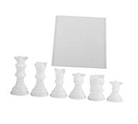 1 Ensemble Moule Silicone pour Échecs Moulage de Pions Plateau Outils DIY pour Jeux Échecs Artisanaux
