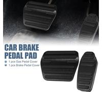 1 Ensemble Noir Antidérapant Aluminium Alliage Voiture Pied Pédale Pads