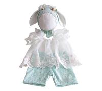 1 ensemble nouveau-né séance photo robe corsage dentelle jupe tulle doublure coton bébé fille tenue avec oreilles d'animaux chapeau filles dentelle nouveau-né tenue