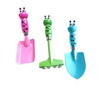 1 Ensemble Outils de Jardinage Cartoon pour Garçon Fille de Pelle Ronde Pelle Carrée Râteau de Plantes Amusants pour Éveiller Intérêt pour Nature et Jardinage