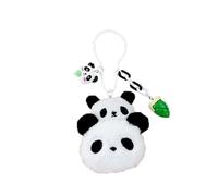 1 ensemble panda mignon porte-clés de voiture femme téléphone portable sac de livre personnalisé pendentif mousqueton pour porte clés (K271)