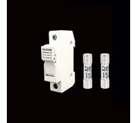 1 ensemble porte-fusible avec 10 * 38mm DC 1000V 1A 3A 5A 10A 15A 20A 25A 32A for la Protection du système solaire fusibles PV BAT Câblage de protection (Color : 25a, Size : 1 UK)