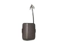 1 Ensemble pour Volkswagen pour Passat pour 2008-2012 | Pour CC Couvercle de crochet de capuchon d'oeil de remorquage de pare-chocs avant ou arrière 3C8807441(RTC Cairo Gold)