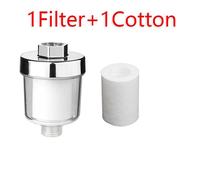 1 Ensemble Purificateur De Sortie D'eau Filtre De Robinet Universel Pour Cuisine Salle De Bains Douche Filtre Domestique Pp Coton Haute Densité.1filter 1cotton.As Shown