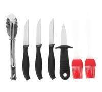1 Ensemble Set Ustensiles de Grillade Portable pour Barbecue Outils Ouverture Huîtres Accessoires pour Camping Activités de Plein Air