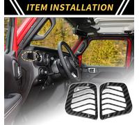 1 Ensemble Tableau Bord C?tšŠ Air Ventilation Pour Ac Prise Courant Couverture Garniture Pour Jeep Wrangler Jl Jlu 2018-2024 Tiret Climatisation Couverture Carbone Fibre Abs Noir