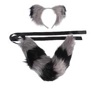 1 Ensemble Tête Décoratif Queue Animal pour Festivals et Fêtes Accessoire de Costume pour Halloween et Cosplay