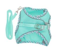 1 Ensemble Transporteur pour Animaux De Compagnie avec Chien Harnais Animal De Compagnie Marcher Entraînement Ciel Bleu Polyester