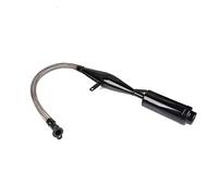 1 Ensemble Tuyau De Silencieux Flexible Argent Noir Viper pour Moteur À Essence De Vélo 80cc Tuyaux De Moteur D'échappement De Moto Pièces De Moto Pot D'échappement Silencieux Moto Silencieux (Couleu