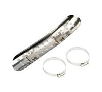 1 Ensemble Tuyau D'échappement Moto Universel Incurvé Bouclier Thermique Silencieux Protecteur Anti-chaleur Décor Pour Chopper(Style 2)