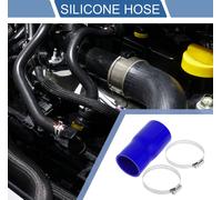 1 Ensemble Tuyau En Silicone Bleu De Voiture 63-57Mm/2,48"-2,24" Id 127Mm/5" Longueur 0 Degrés Avec Colliers De Serrage Tuyau De refroidissements Universel