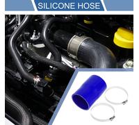 1 Ensemble Tuyau En Silicone Bleu De Voiture 80-76Mm/3.15"-2.99" Id 127Mm/5" Longueur 0 Degrés Avec Colliers Tuyau De refroidissements Universel