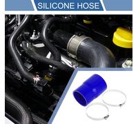 1 Ensemble Tuyau En Silicone Bleu De Voiture 83-76Mm/3,27"-2,99" Id 127Mm/5" Longueur 0 Degré Avec Colliers Tuyau De refroidissements Universel
