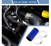 1 Ensemble Tuyau En Silicone De Voiture Bleu Noir 42Mm/1.65" Id 100Mm/3.94" Longueur 0 Degré Avec Colliers Tuyau De Refroidisement Universel
