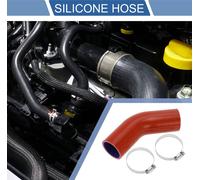 1 Ensemble Tuyau En Silicone De Voiture Rouge Bleu 45 Degrés 48Mm/1.89" Id 102Mm/4.02" Longueur Avec Colliers Tuyau De refroidisement Universel