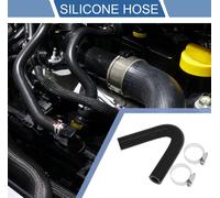 1 Ensemble Tuyau En Silicone Noir De Voiture 135° 16Mm/0,63" Id 102Mm/4,02" Longueur Avec Colliers Tuyau De Refroidisement Universel