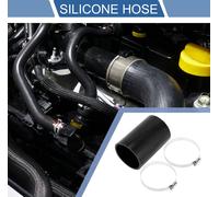 1 Ensemble Tuyau En Silicone Noir De Voiture 76Mm/2.99" Id 127Mm/5" Longueur 0 Degré Avec Colliers Tuyau De refroidisement Universel