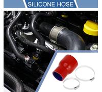 1 Ensemble Tuyau En Silicone Pour Voiture Bleu Rouge 80-60Mm/3.15"-2.36" Id 127Mm/5" Longueur 0 Degrés Avec Colliers Tuyau De refroidissements Universel