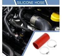 1 Ensemble Tuyau En Silicone Rouge De Voiture 54Mm/2.13" Id 127Mm/5" Longueur 0 Degré Avec Colliers Tuyau De refroidisement Universel