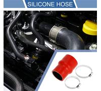 1 Ensemble Tuyau En Silicone Rouge De Voiture De 54Mm/2.13" À 63Mm/2.48" De Longueur 102Mm/4.02" Avec Colliers Tuyau De Bossage Tuyau De Liquide De refroidisement Universel