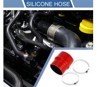 1 Ensemble Tuyau En Silicone Rouge De Voiture De 80Mm/3.15" À 89Mm/3.5" De Longueur Avec Colliers Tuyau De Bossage Tuyau De Liquide De refroidisement Universel