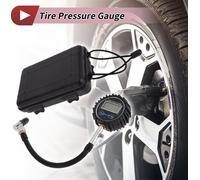 1 Ensemble Universel De Jauge De Pression Des Pneus Numérique Avec Tuyau Avec Boîte D'Emballage Bouchon De Valve De Pneu 0-200Psi Mètre De Pression D'Air Numérique Pour Voitures