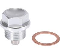 1 Ensemble Vis Bouchon Vidange M18 x 1.5 Magnétique Carter d'huile Moteur Voiture Argenté