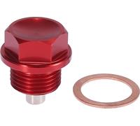 1 Ensemble Vis Bouchon Vidange M18 x 1.5 Magnétique Carter d'huile Moteur Voiture Rouge