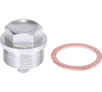 1 Ensemble Vis Bouchon Vidange M24 x 1.5 Magnétique Carter d'huile Moteur Voiture Argenté
