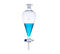 1 entonnoir conique séparateur de 30 ml à 1000 ml avec piston en verre rodé(250ml No.19 caliber)
