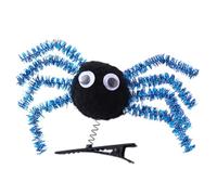 1 épingle à cheveux araignée pour enfants - En métal et fibre de polyester - Sans danger pour les enfants de 3 ans et plus - Accessoire de costume d'Halloween pour filles et garçons