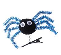 1 épingle à cheveux araignée pour enfants fête d'Halloween en métal et fibre de polyester, sans danger pour les enfants de 3 ans et plus, accessoire de costume d'Halloween pince à cheveux araignées