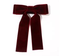 1 épingle à cheveux double couche en velours pour femme - Pinces à cheveux - Barrettes à cheveux - Barrette à bec de canard - Accessoire de cheveux pour femmes et filles - Mariage - Fête - Bordeaux