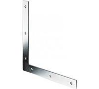 Équerre d'assemblage plate en acier zingué HETTICH - L.190 mm