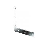 1 équerre d'assemblage plate acier zingué HETTICH, l.140 mm Zingué G