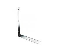 1 équerre d'assemblage plate acier zingué HETTICH, l.220 mm Zingué G