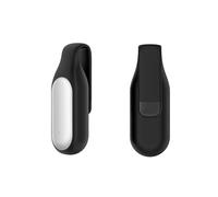 1 étui pour enregistreur vocal Plaud NotePin, en silicone yystao et plaque en acier avec fermeture à pince, pour enregistreur vocal Plaud NotePin, noir