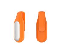 1 étui pour enregistreur vocal Plaud NotePin, en silicone yystao et plaque en acier avec fermeture à pince, pour enregistreur vocal Plaud NotePin, orange