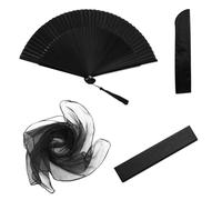 1 éventail Pliant, 1 Sac d'éventail, 1 Coffret Cadeau, 1 Foulard en Soie, Un Ensemble d'éventails pliants, Un éventail de Danse, Un éventail Cadeau