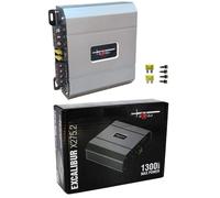1 EXCALIBUR X275.2 Amplificateur 2 canaux 1300 W max 2 x 224 W sous 2 ohms bass boost 0/+12 dB SPL pour voiture 1 pièce